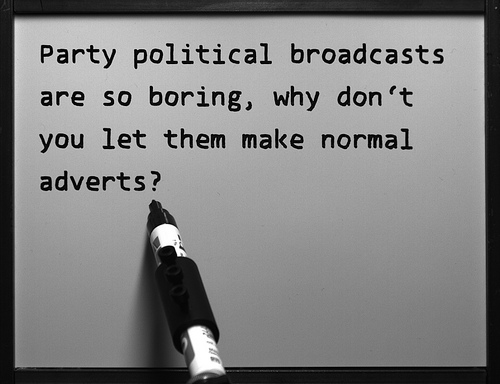 party political broadcasts are so boring