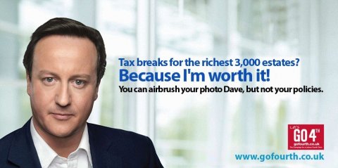 Cameron tax breaks because im worth it