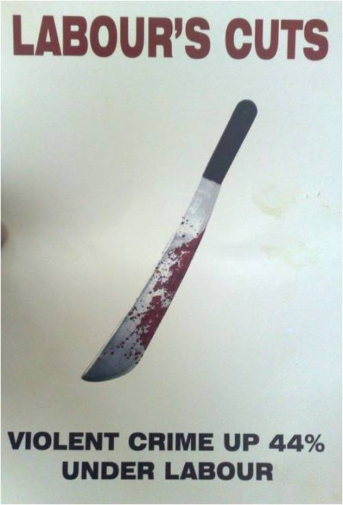 labour cuts conservative leaflet