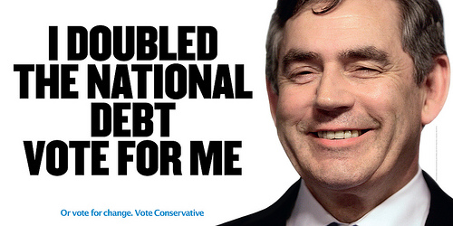 Gordon brown - i doubled the national debt