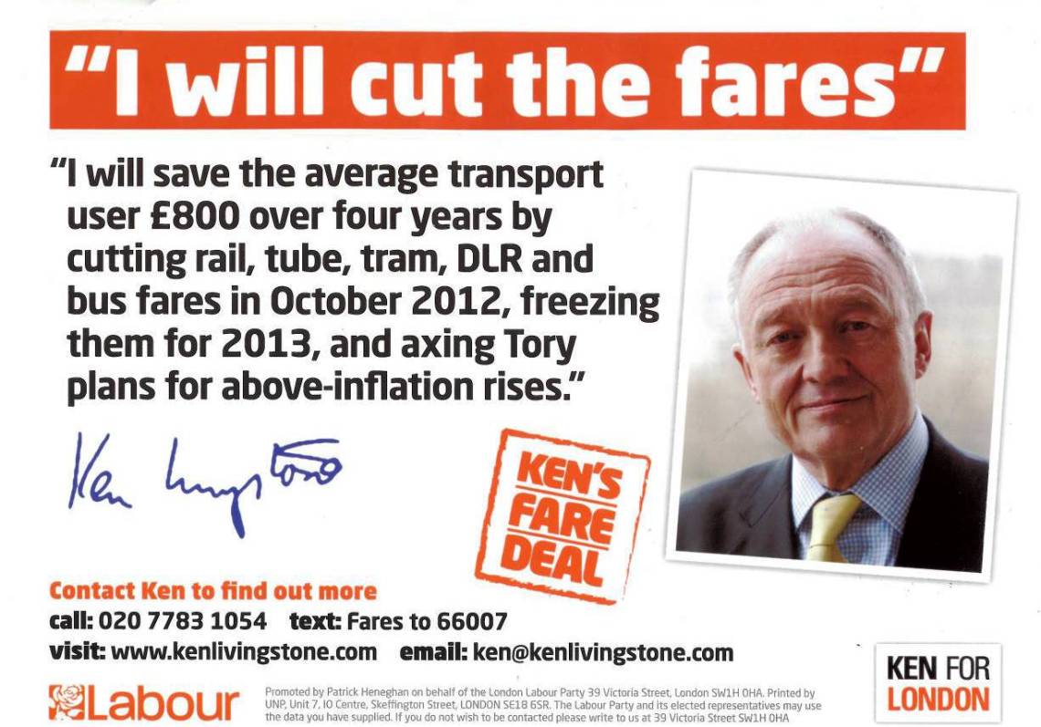 Ken Livingstone cut fairs fare deal