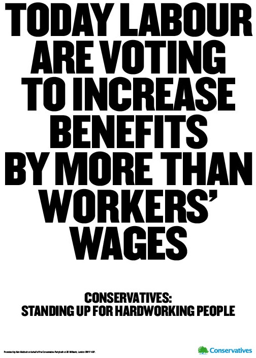 Labour are voting to increase benefits by more than workers wages
