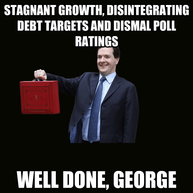 debt, dismal polls, debt targets missed