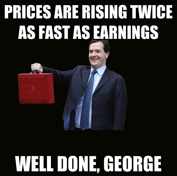 Well done, george.  prices rising.