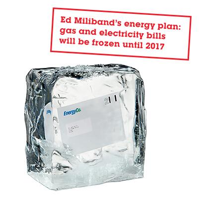energy bills frozen ice cube ed miliband conference speech