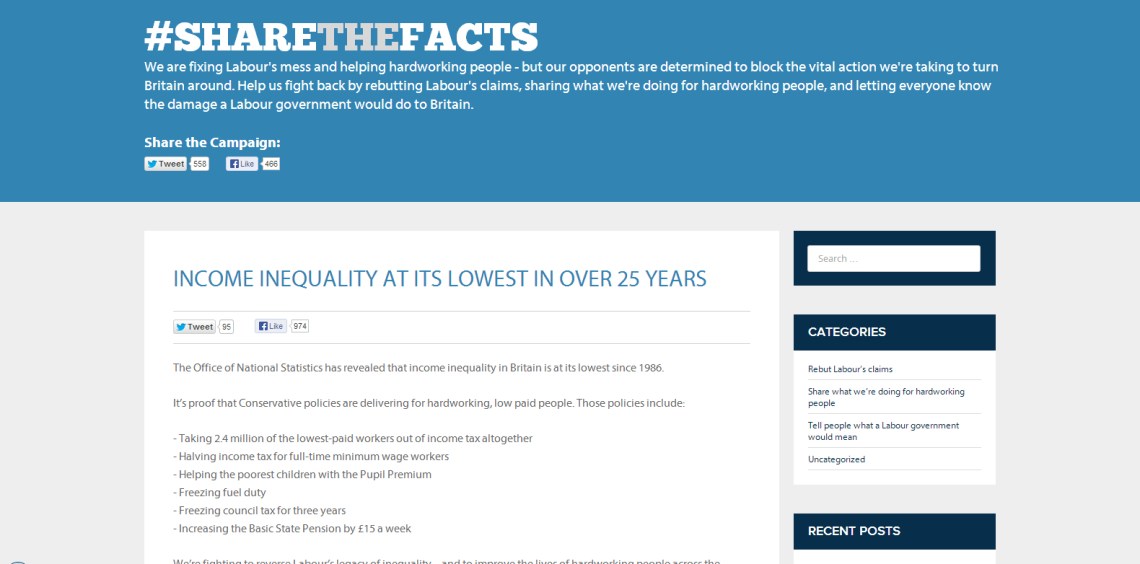 share the facts conservative party social media