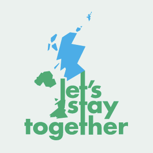 lets stay together Britain scotland logo