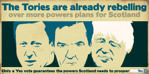 Yes scotland tories rebelling over devo max