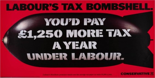 Labour-Tax-Bombshell 1992 poster