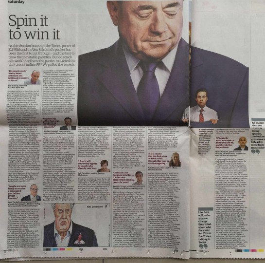 Benedict Pringle The Guardian spin it to win it political brands advertising