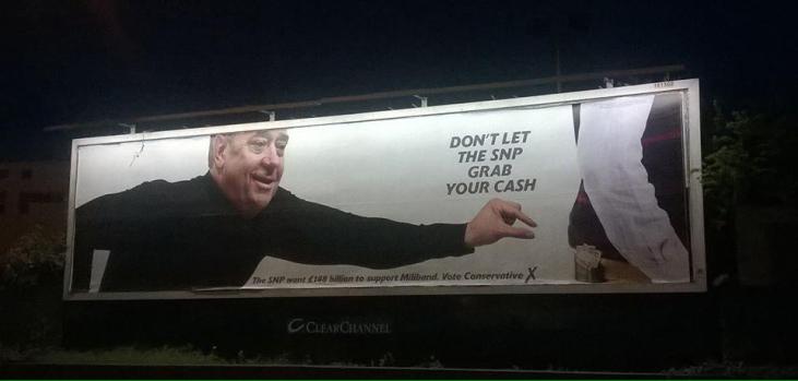 Conservative Party poster dont let SNP grab your cash