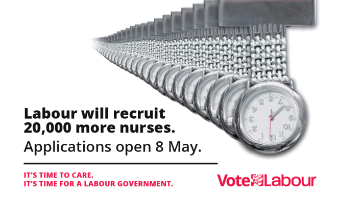 Labour poster - recruit more nurses