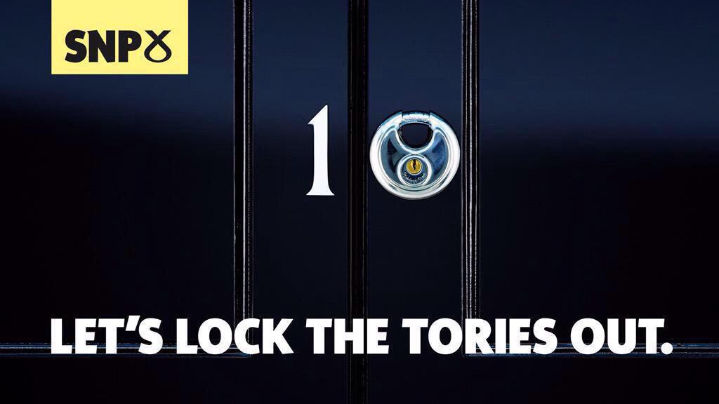 SNP Let's lock the tories out of number 10