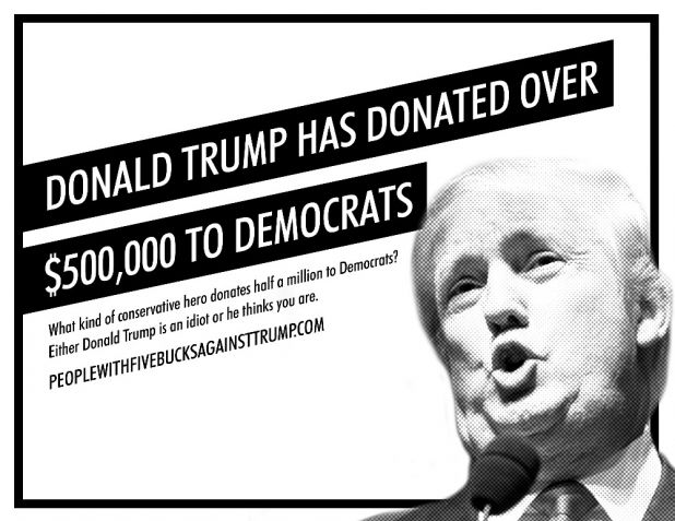 Crowd funders against trump